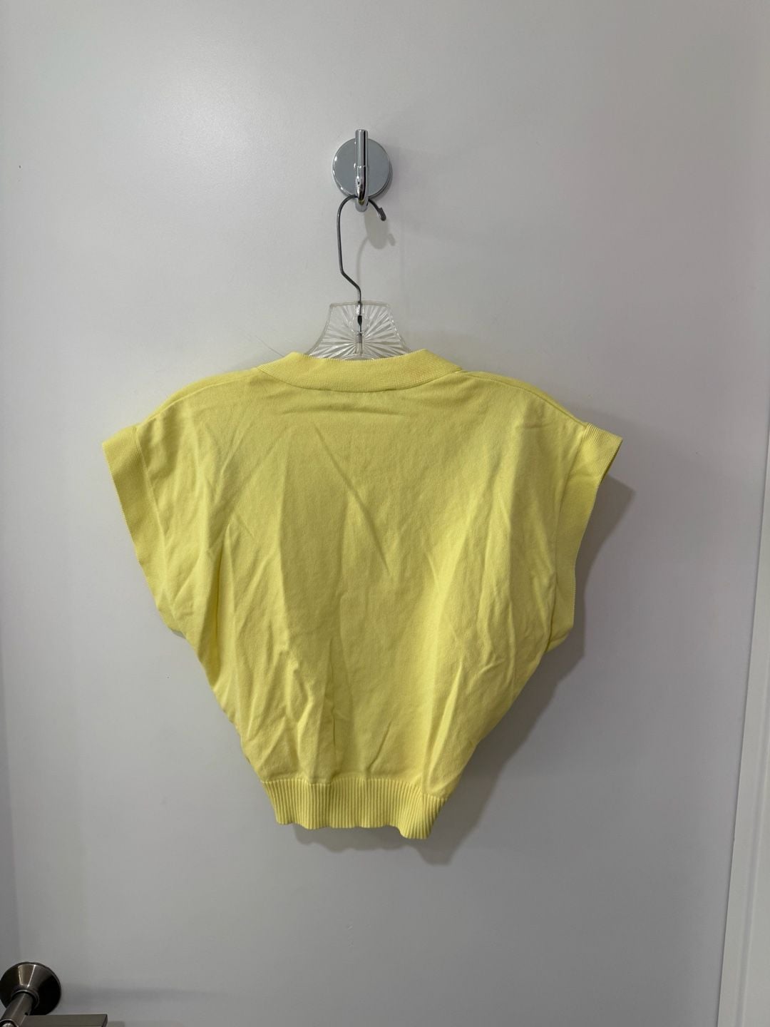 Lioness Yellow Wrap-Front Knit Top 4