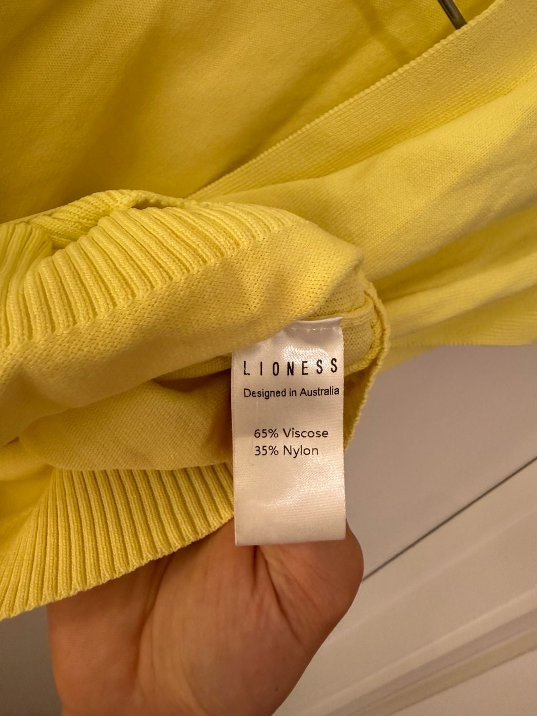 Lioness Yellow Wrap-Front Knit Top 5