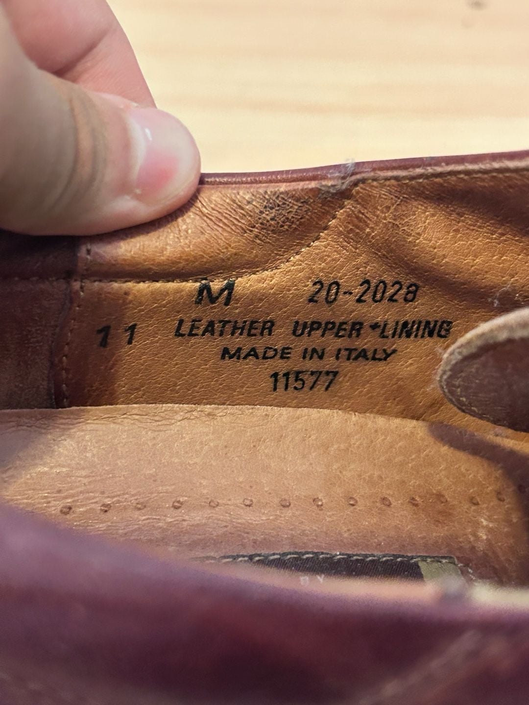 Johnston & Murphy Men's Brown Leather Cap Toe Oxford Dress Shoes Size 11M 7