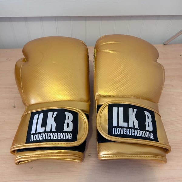 ILoveKickboxing Heritage Gold Boxing Gloves 16oz