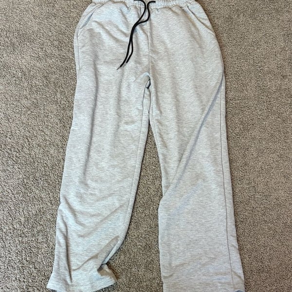 Unbranded Gray Casual Lounge Sweatpants with Drawstring Waist and Pockets
