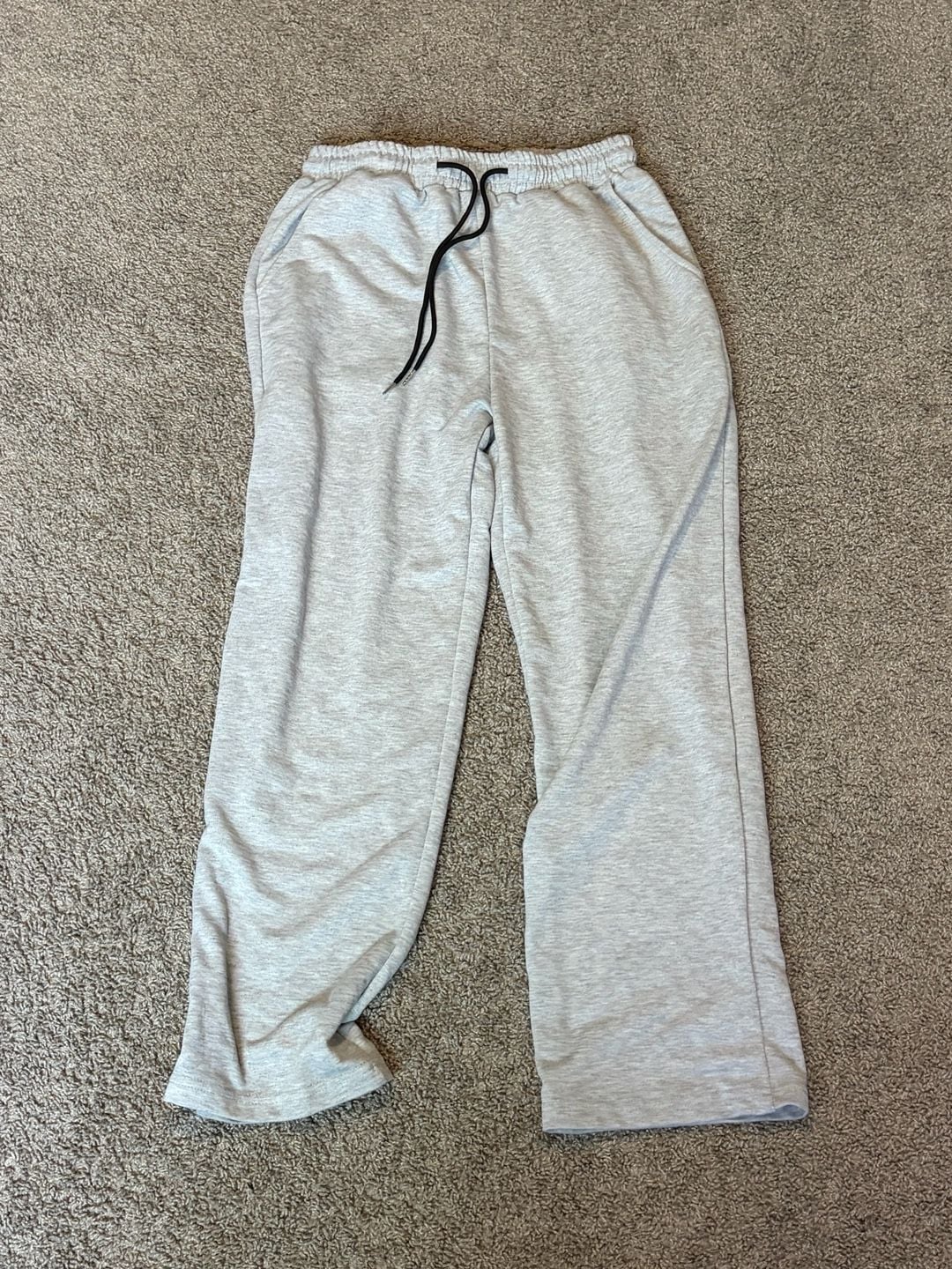 Unbranded Gray Casual Lounge Sweatpants with Drawstring Waist and Pockets 3