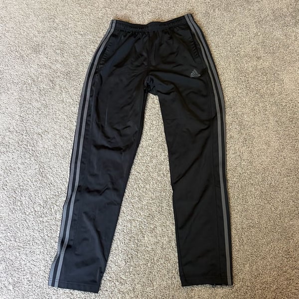 Adidas Men's Essential Tricot Track Pants with Side Zippers