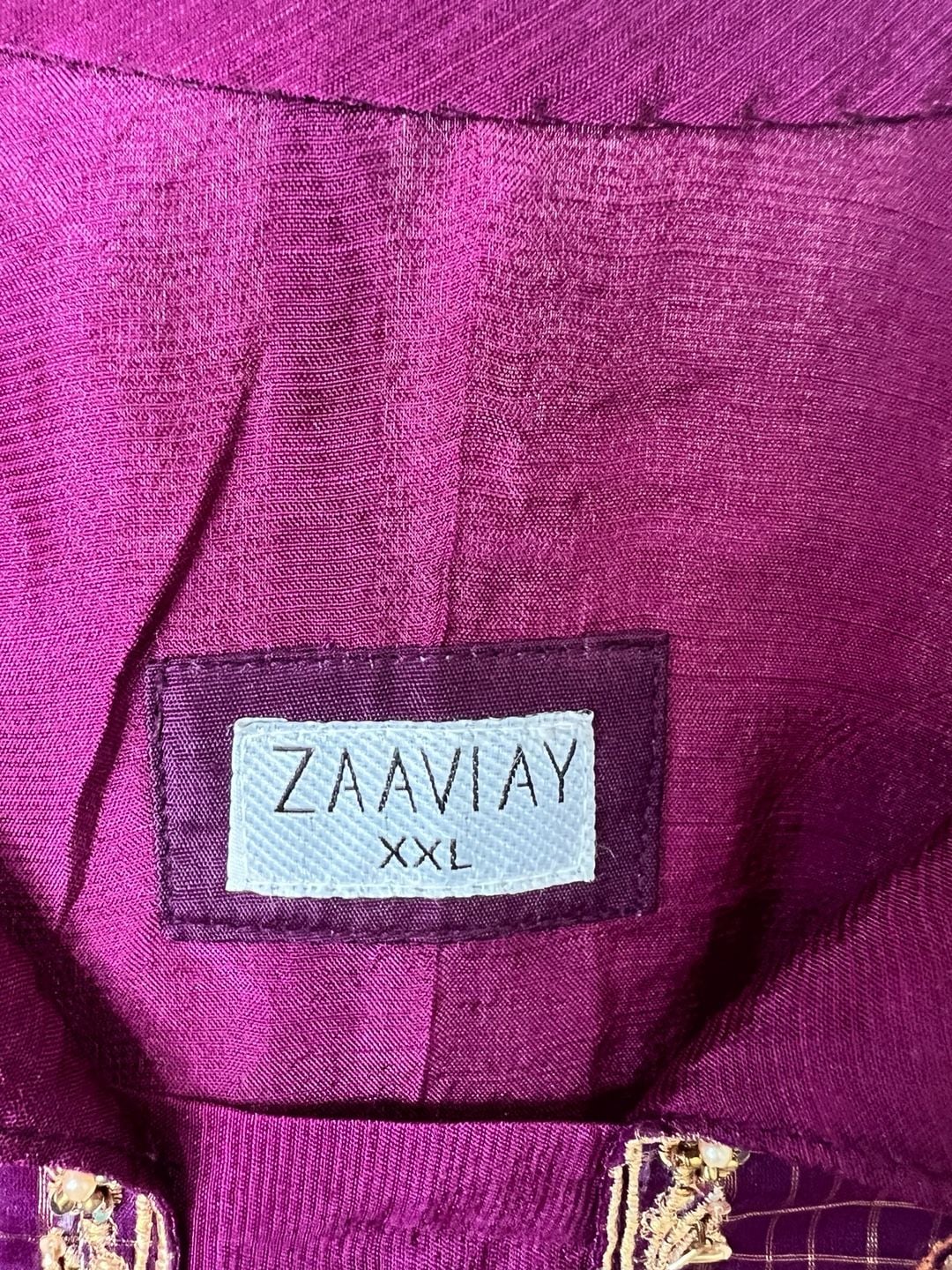 Zaaviay Luxury Pret Embroidered 2-Piece Festive Salwar Kameez Tunic Set 4