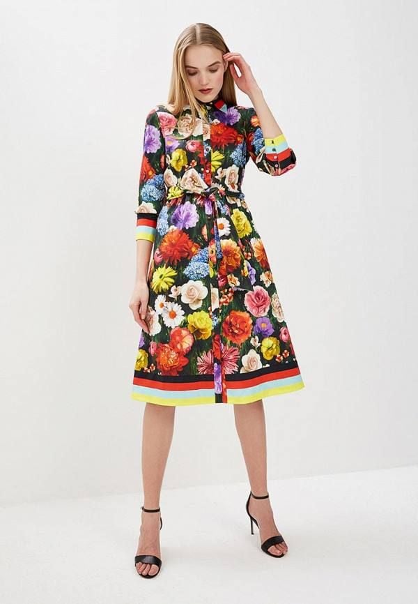 Alice + Olivia Blooming Fields Floral Shirt Dress 2