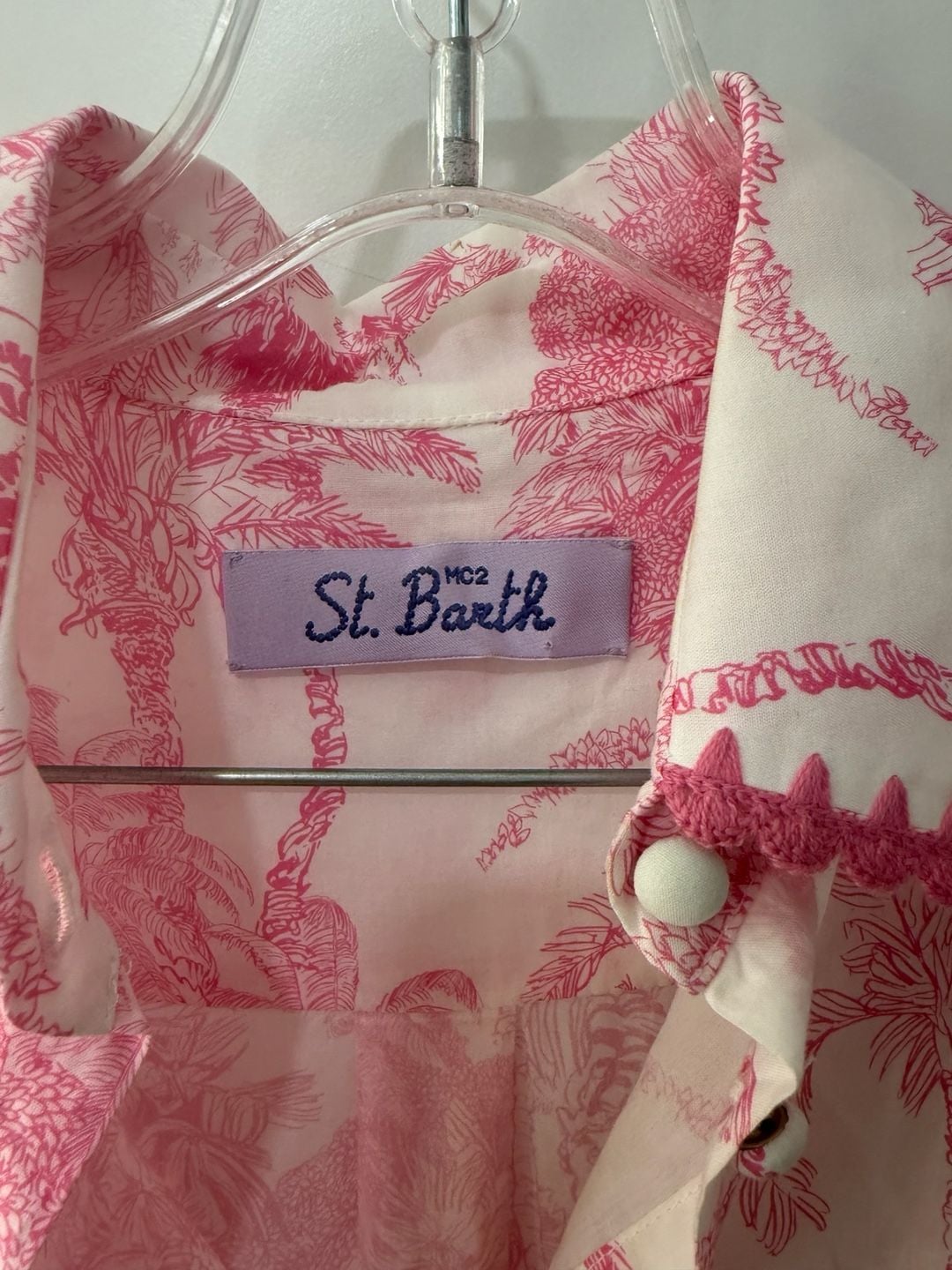 MC2 Saint Barth Daisi Jungle-Print Belted Cotton Shirt Dress 3