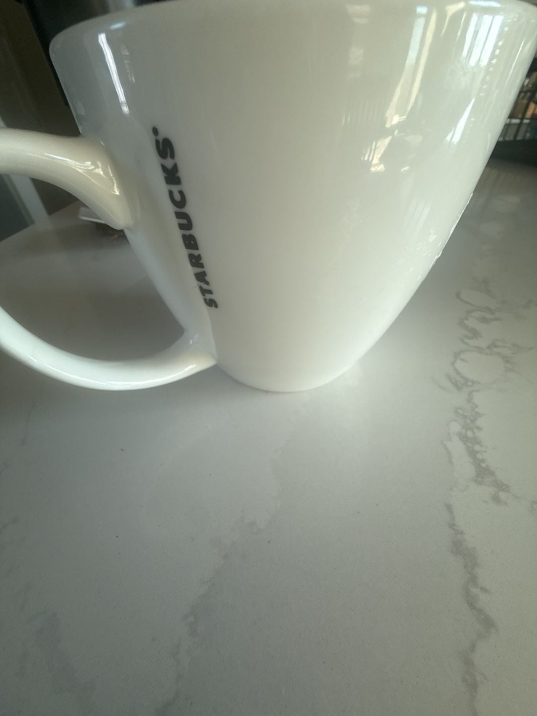 Starbucks 2015 Classic White Ceramic 20 oz Coffee Mug with Black Siren Logo 3