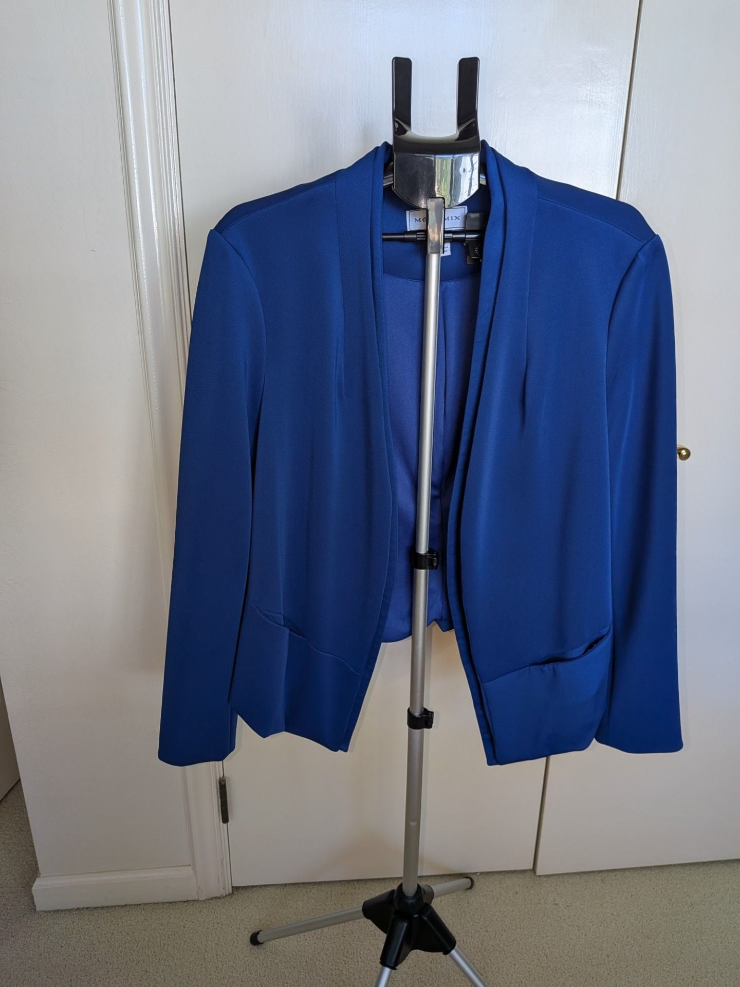 Modamix Blue Open Front Blazer Size 18W 2