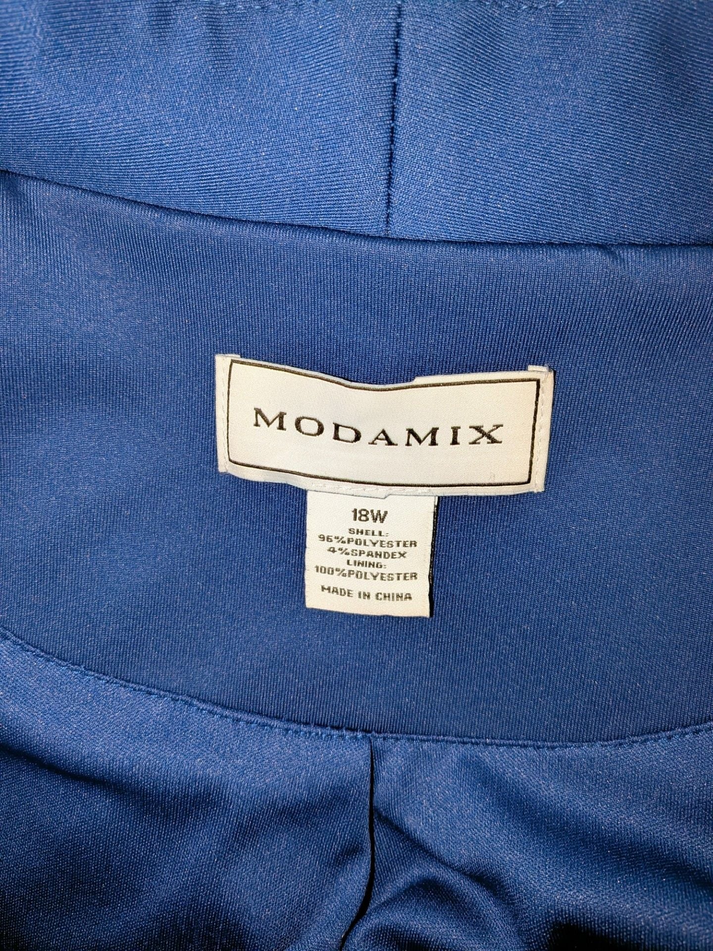 Modamix Blue Open Front Blazer Size 18W 3