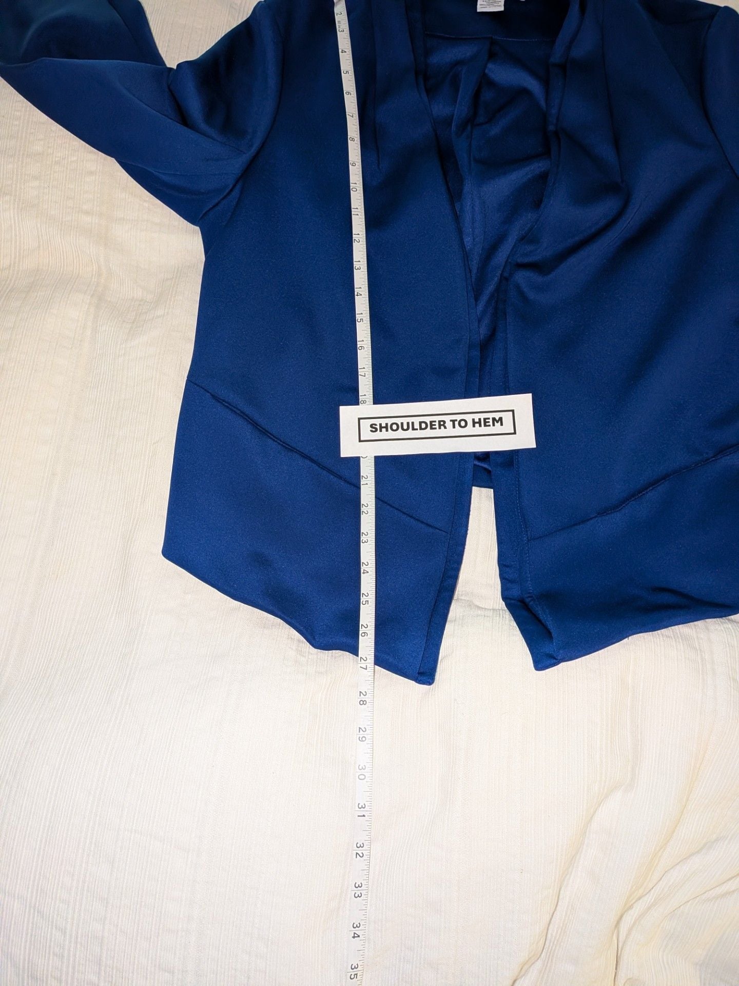 Modamix Blue Open Front Blazer Size 18W 6