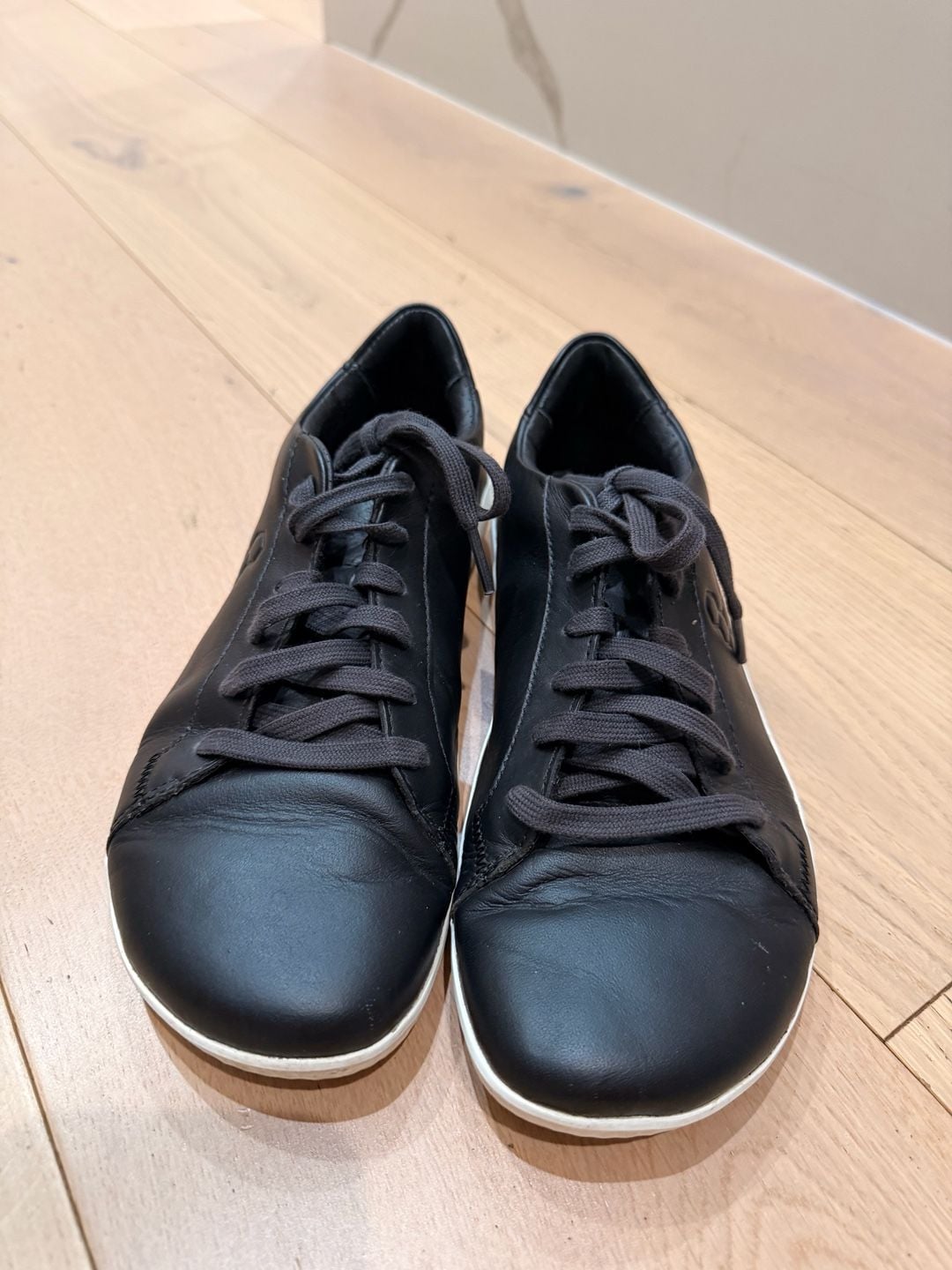 Vivobarefoot Geo Court II Black Leather Minimalist Barefoot Sneakers 2