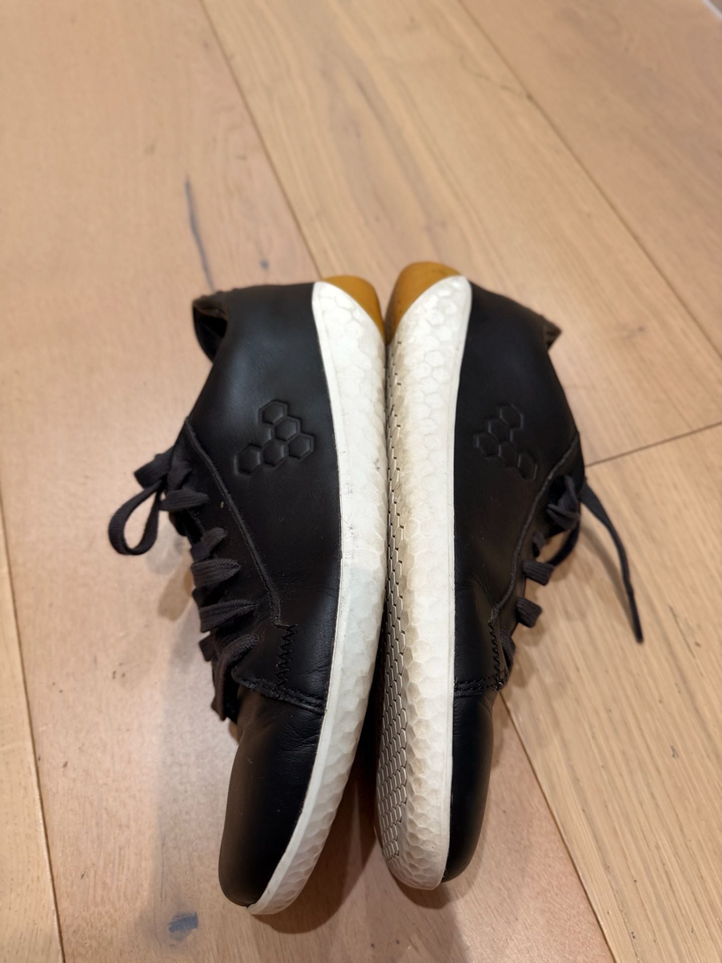 Vivobarefoot Geo Court II Black Leather Minimalist Barefoot Sneakers 6