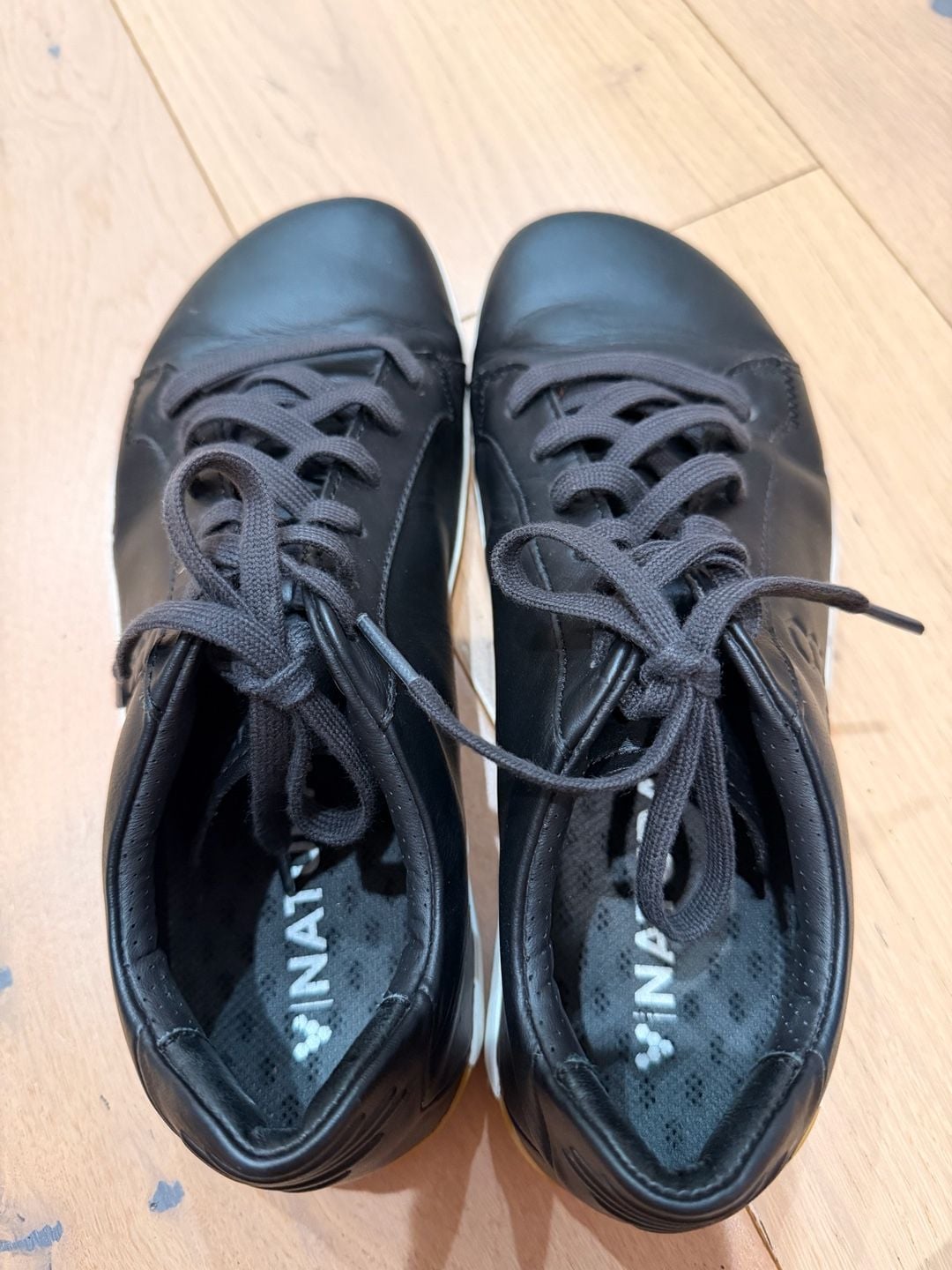 Vivobarefoot Geo Court II Black Leather Minimalist Barefoot Sneakers 8