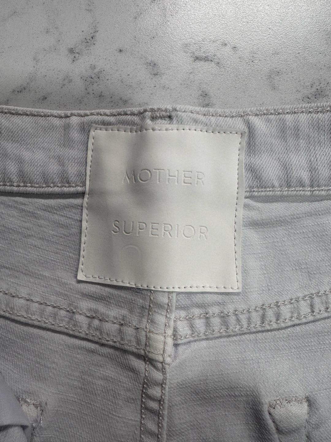 Mother Superior The Tripper Chew The Devil May Care White Denim Jeans Size 29 2