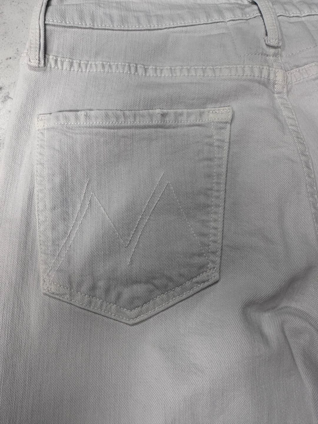 Mother Superior The Tripper Chew The Devil May Care White Denim Jeans Size 29 8