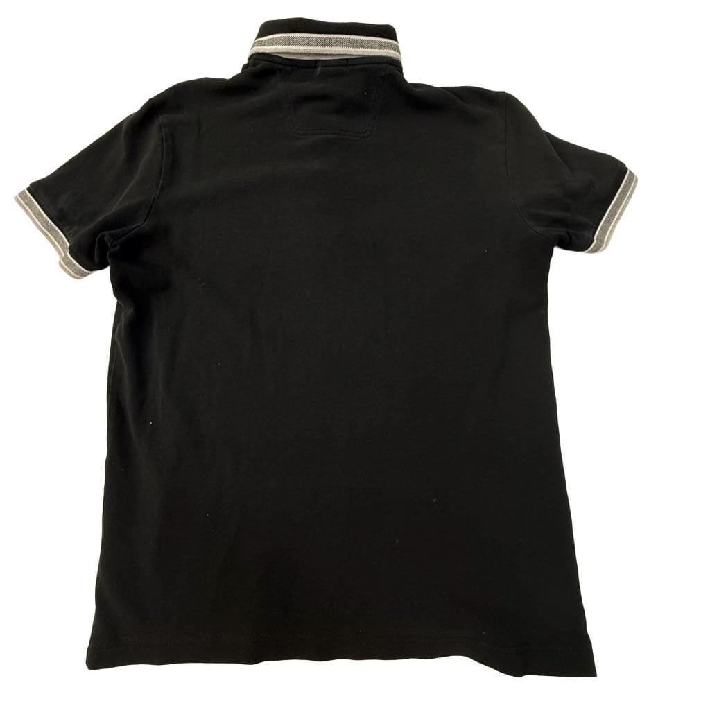 Hugo Boss Men's Black Polo Shirt with Tipped Collar Size L 3