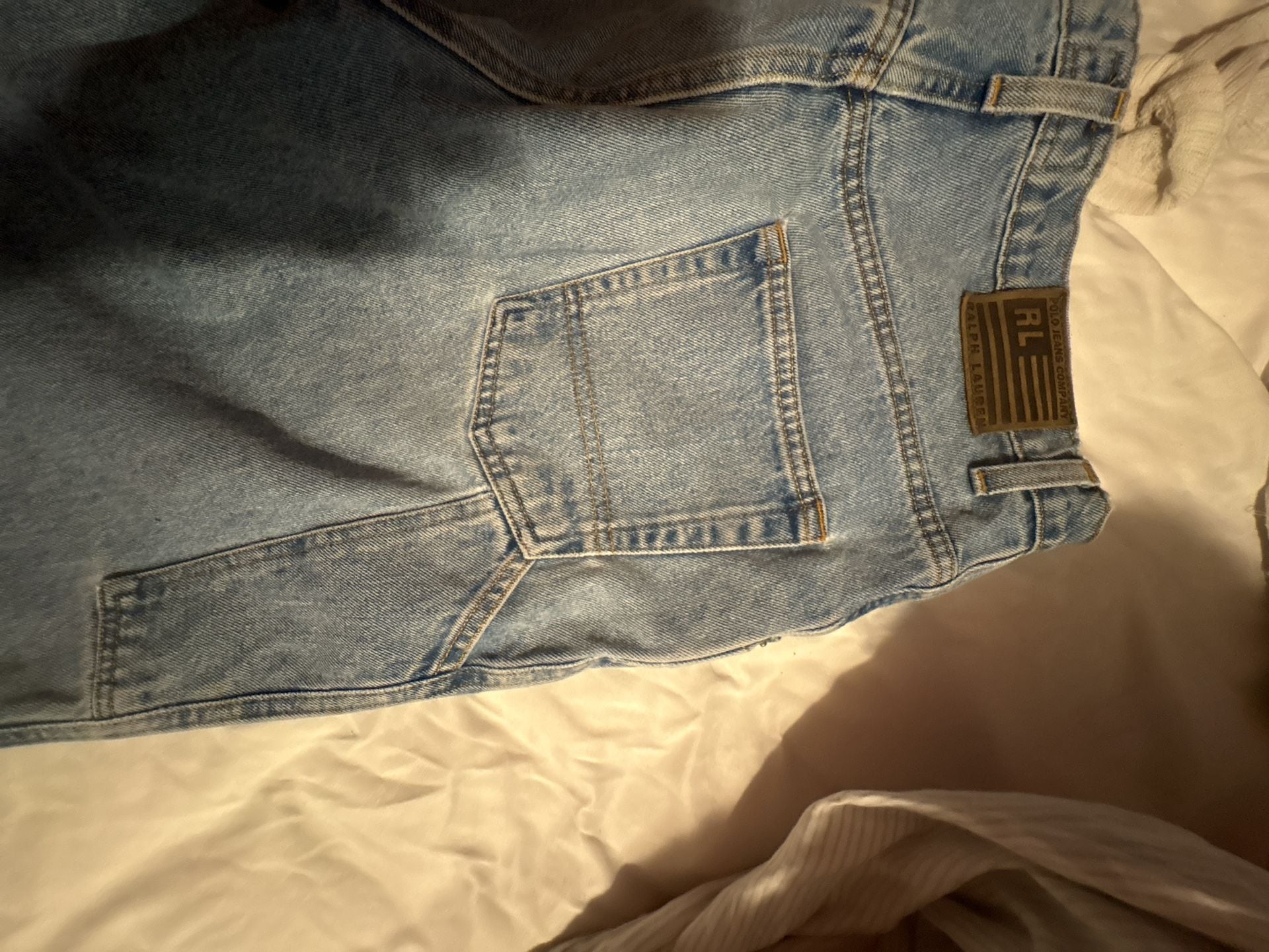 Polo Jeans Co. Ralph Lauren Vintage Denim Work Shorts Size 30 5
