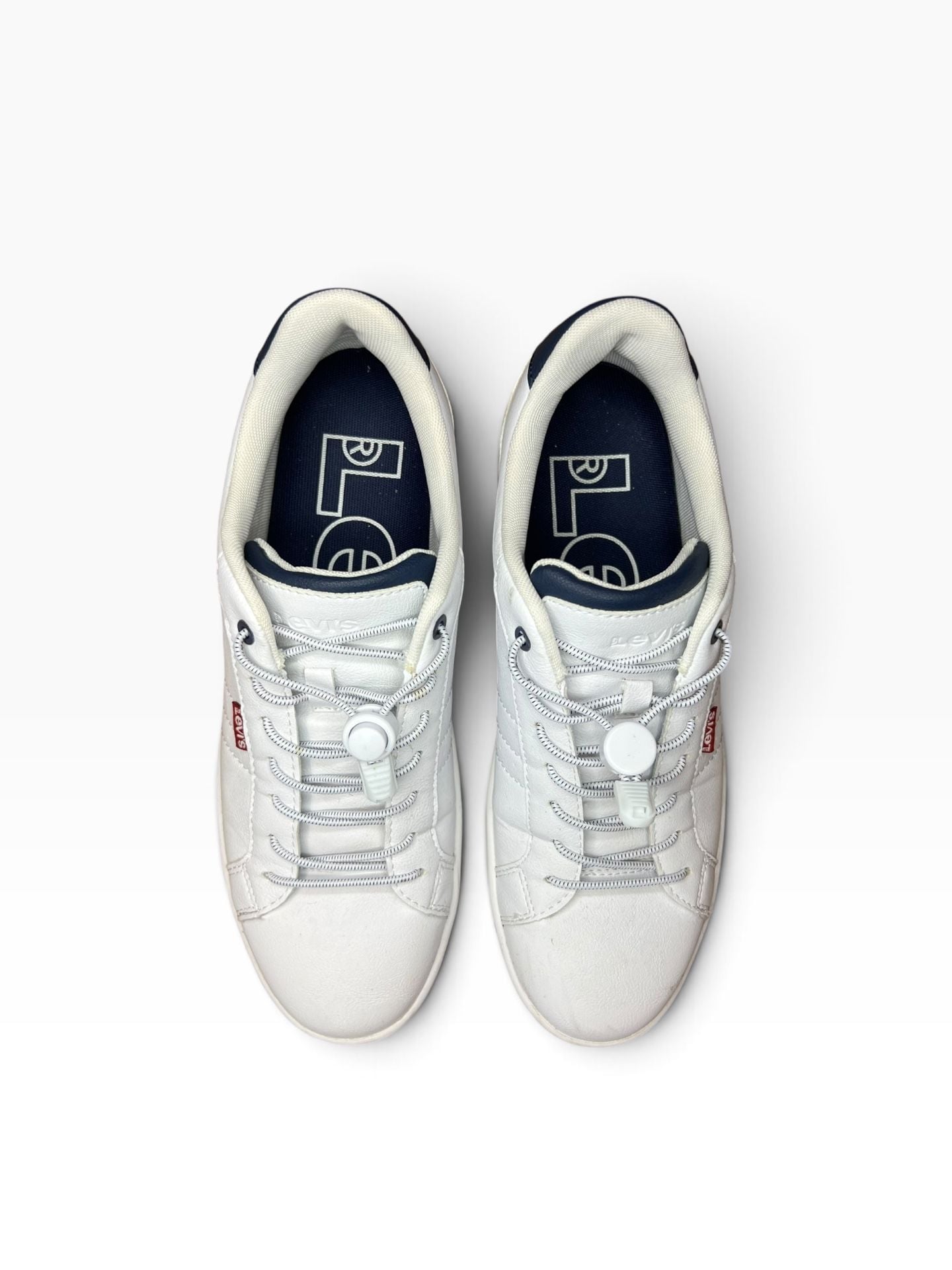 Levi's Men's Carson Synthetic Leather Casual Sneaker White Navy Red 2