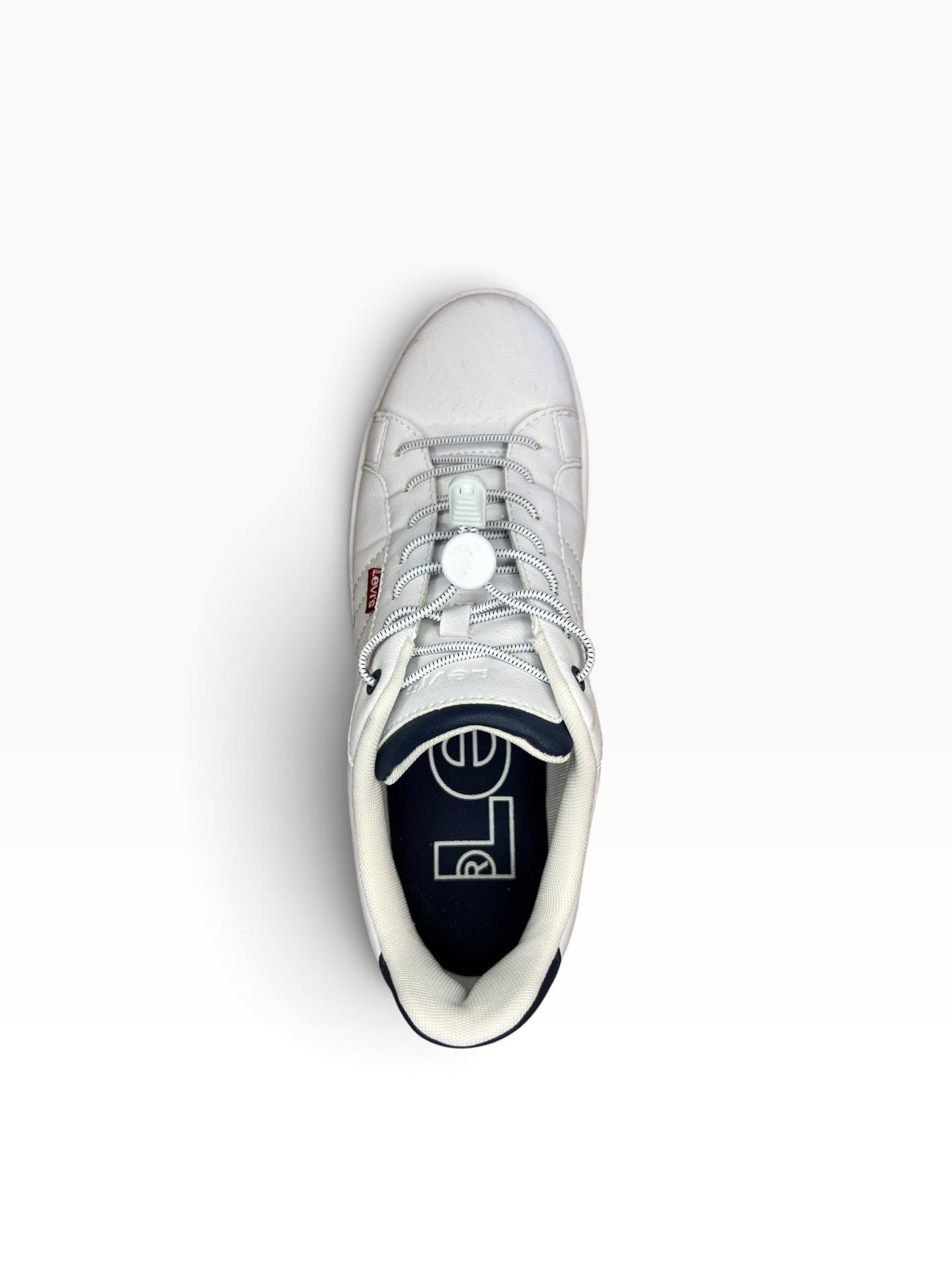 Levi's Men's Carson Synthetic Leather Casual Sneaker White Navy Red 3