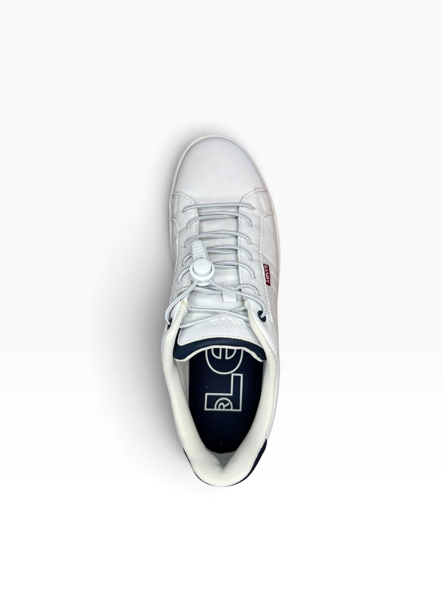 Levi's Men's Carson Synthetic Leather Casual Sneaker White Navy Red 4
