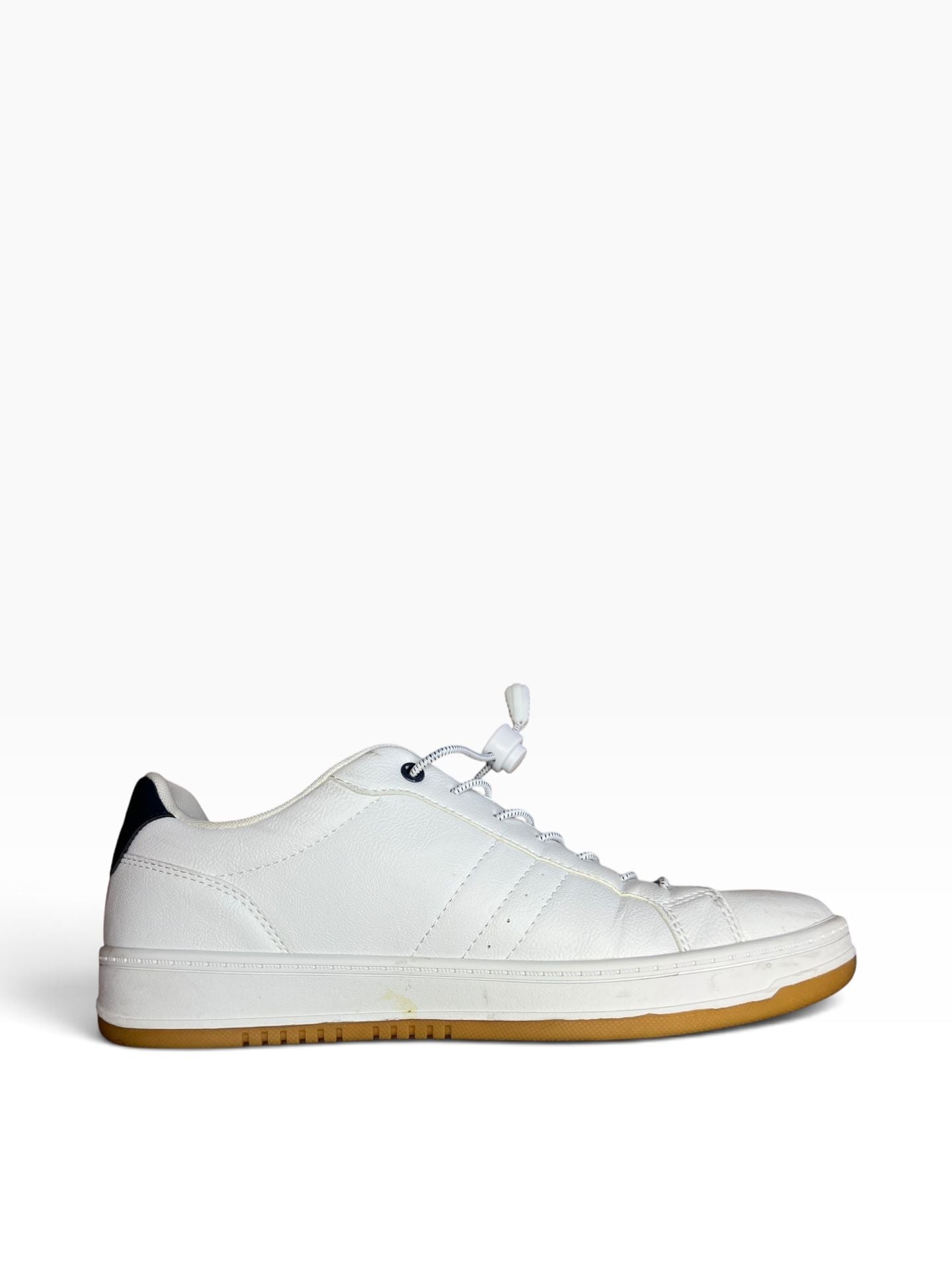 Levi's Men's Carson Synthetic Leather Casual Sneaker White Navy Red 5