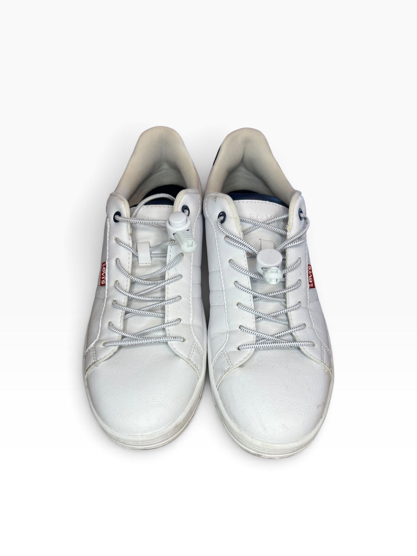 Levi's Men's Carson Synthetic Leather Casual Sneaker White Navy Red 9