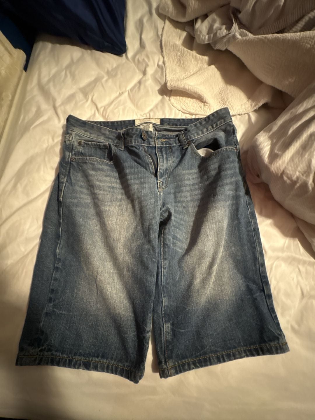 Ecko Unltd Relaxed Denim Jorts Shorts Size 32 Vintage Y2K Baggy Blue 2