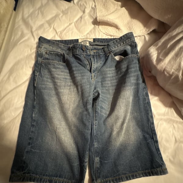 Ecko Unltd Relaxed Denim Jorts Shorts Size 32 Vintage Y2K Baggy Blue