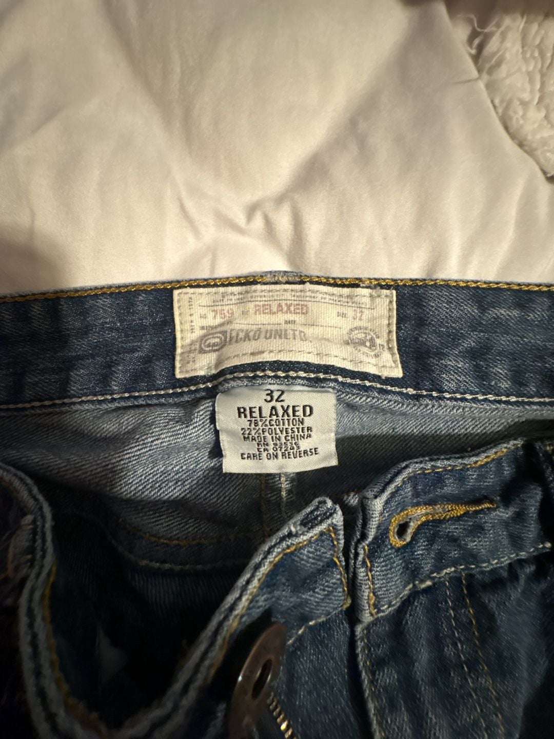 Ecko Unltd Relaxed Denim Jorts Shorts Size 32 Vintage Y2K Baggy Blue 3