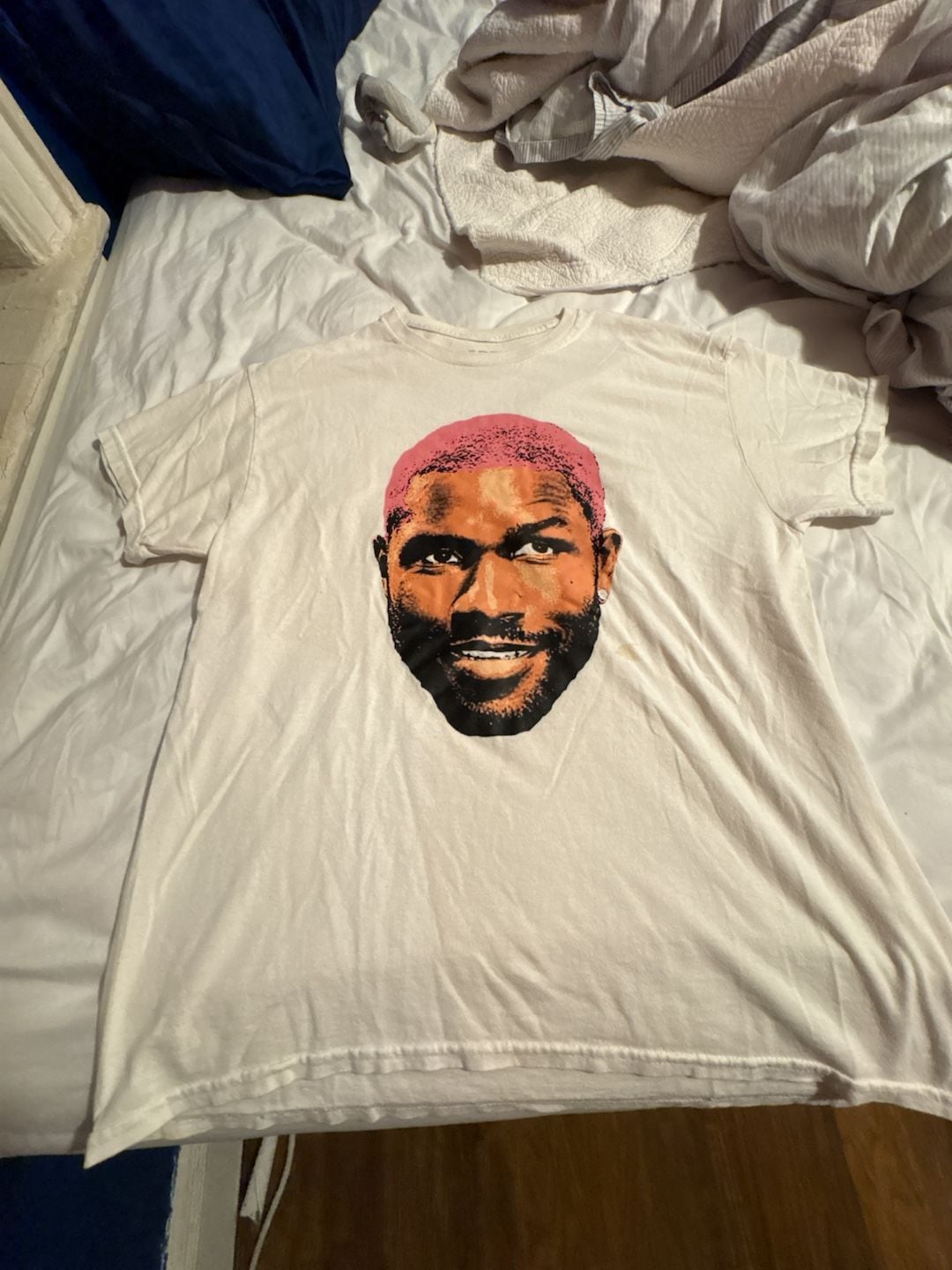 Vodega Frank Ocean Pink Hair Graphic Tee White Size L 2
