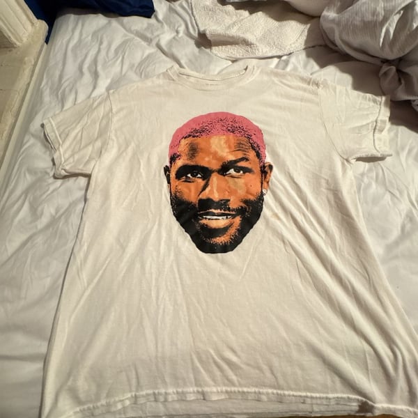 Vodega Frank Ocean Pink Hair Graphic Tee White Size L