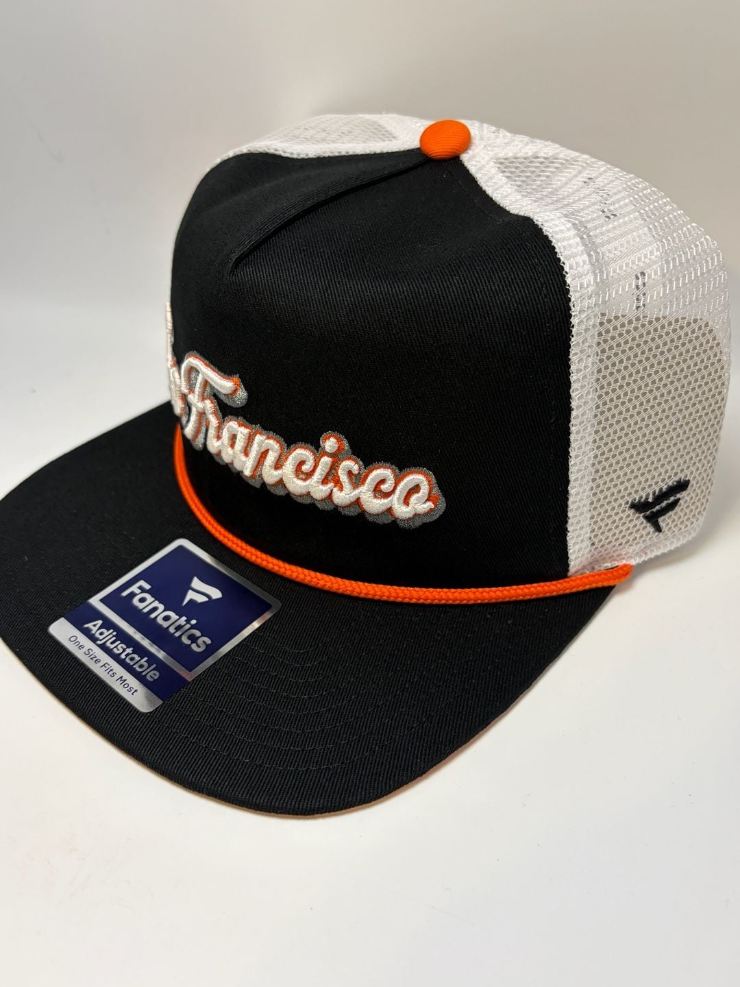 Fanatics San Francisco Giants Black Heritage Golfer Snapback Trucker Hat 5