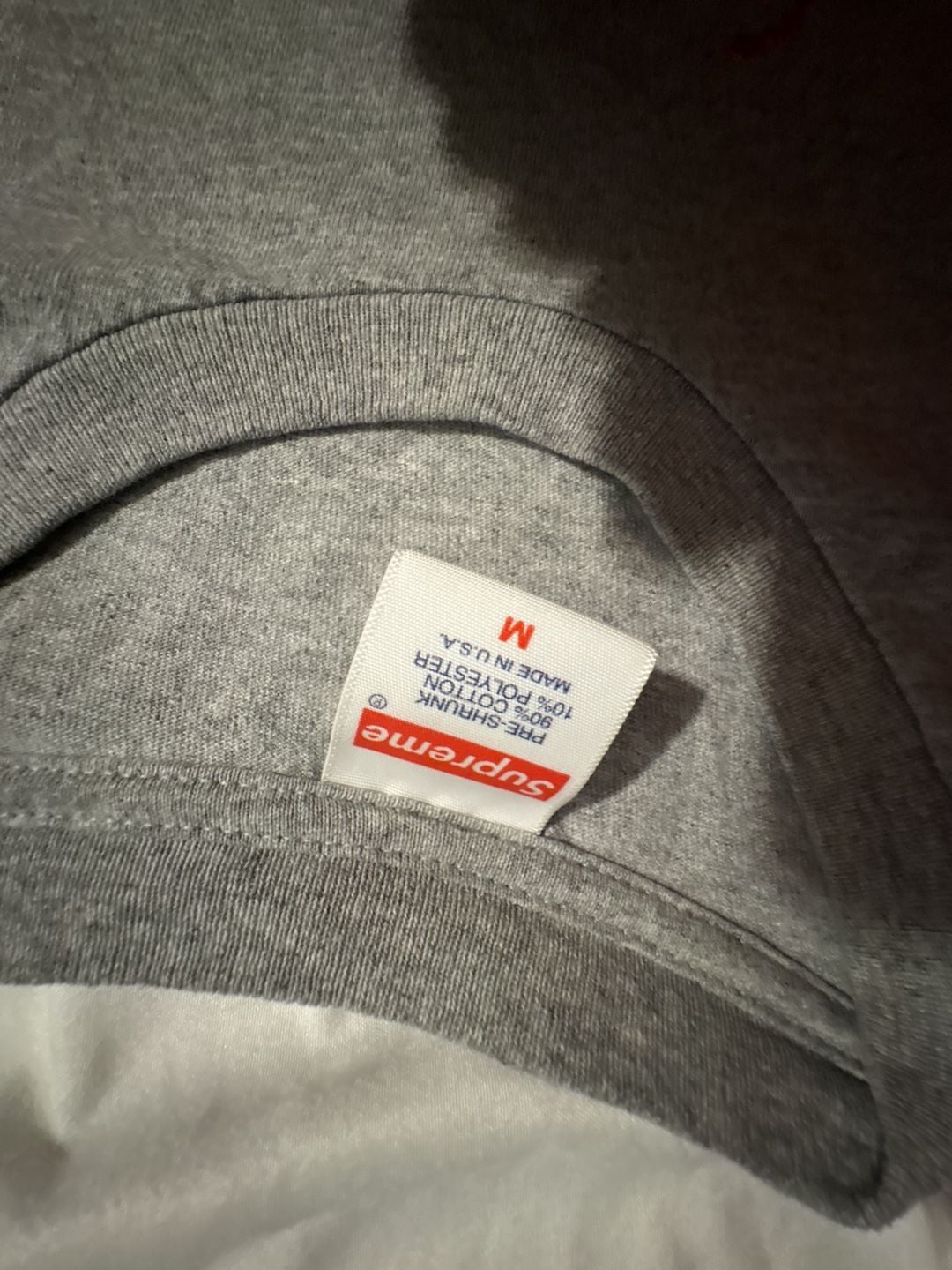Supreme Scratch Tee Heather Grey Size M 4
