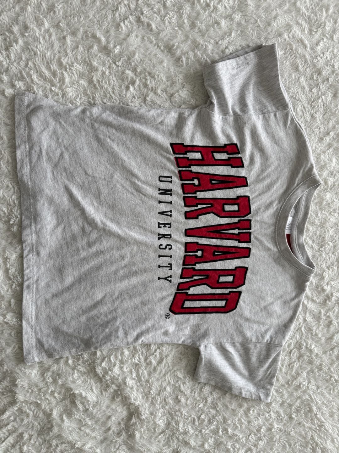 Zara Kids Harvard University Graphic T-Shirt Gray Size 8 2