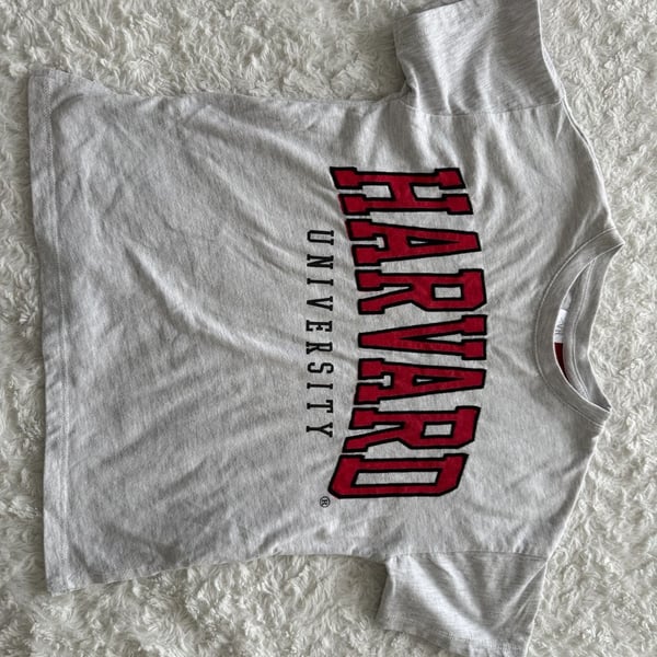 Zara Kids Harvard University Graphic T-Shirt Gray Size 8