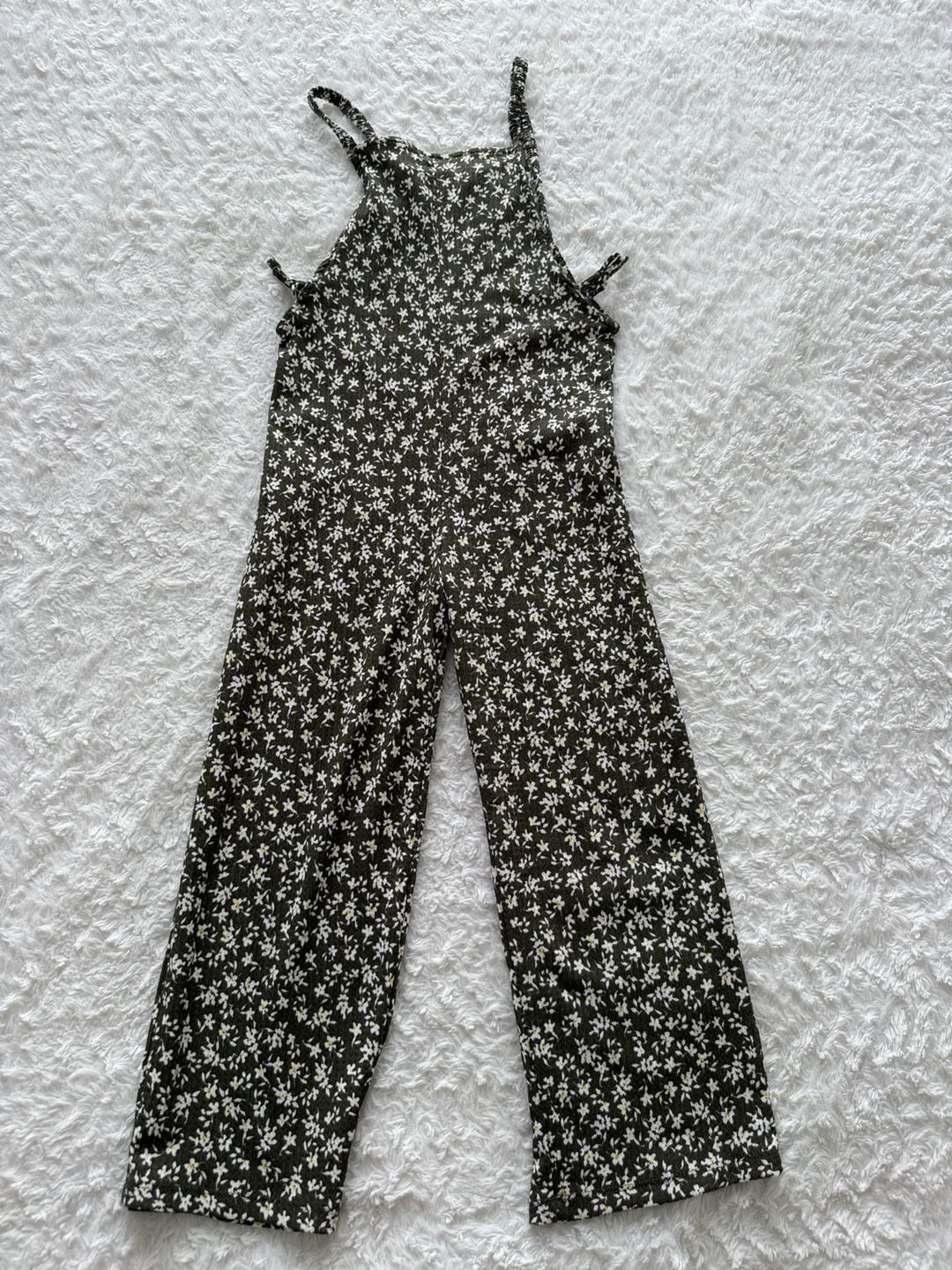 Zara Girls Floral Print Strappy Jumpsuit Size 9 / 134 2