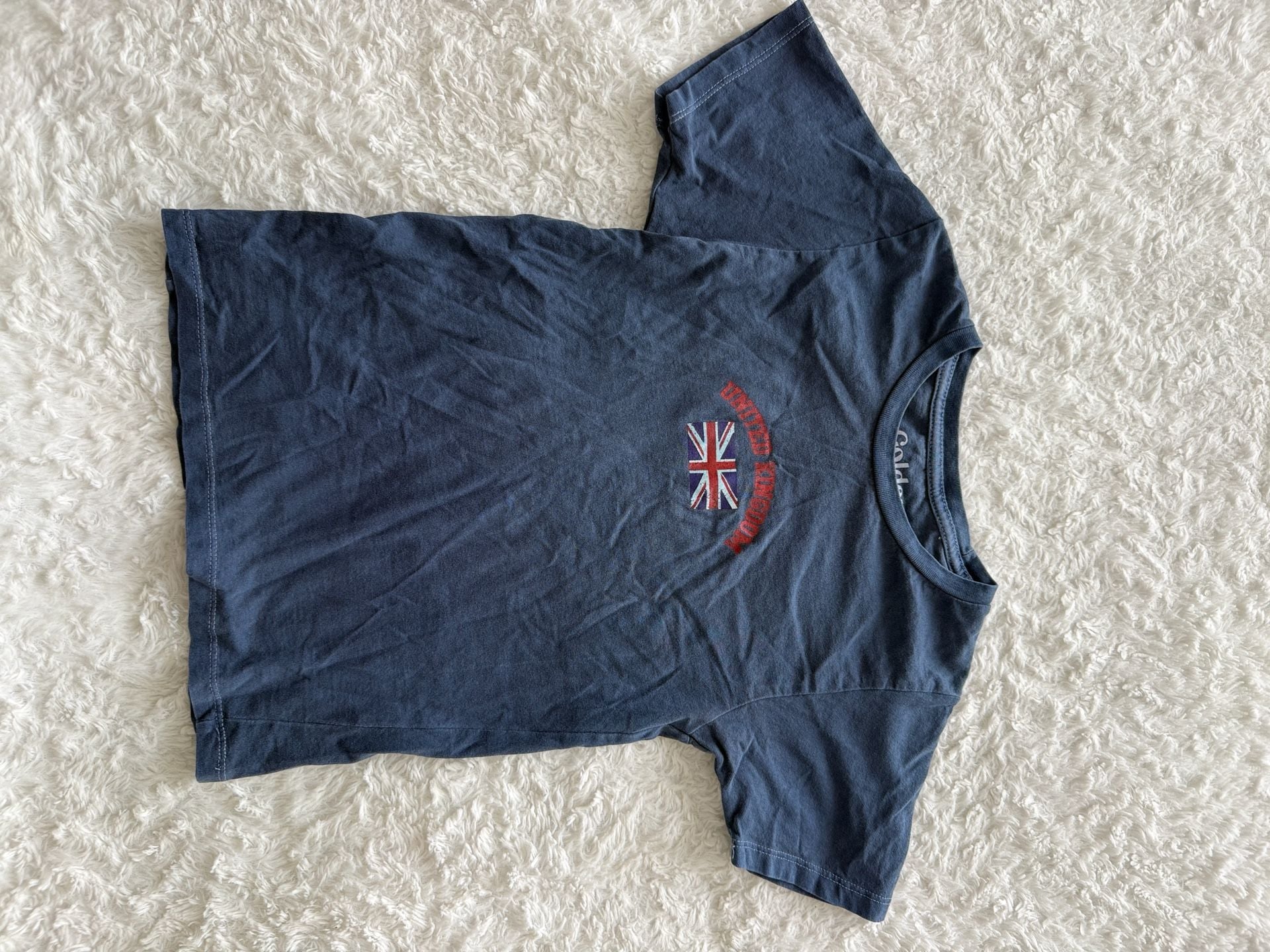 Golden Hour Blue United Kingdom Union Jack T-Shirt XS 2