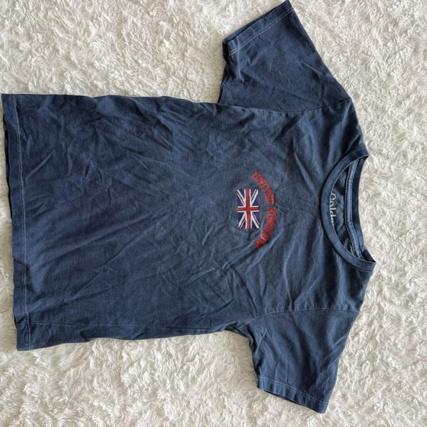 Golden Hour Blue United Kingdom Union Jack T-Shirt XS