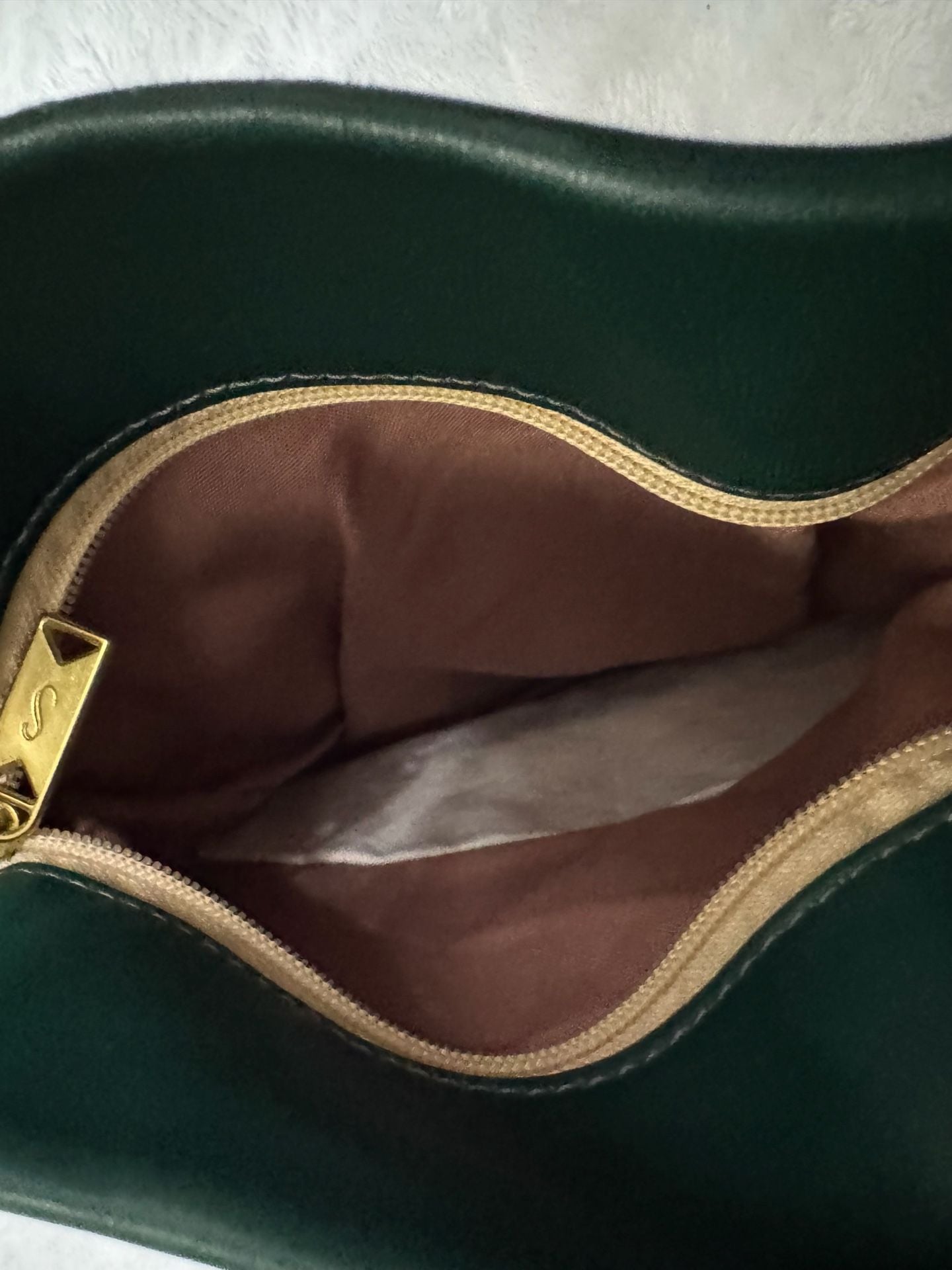 Sseko Dark Green Leather Crossbody Bag 4