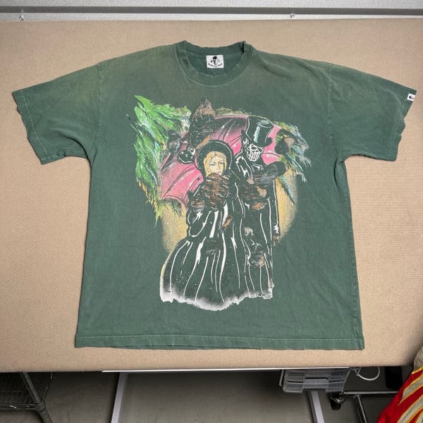 Warren Lotas Snow Romance Graphic Print T-Shirt Green XXL