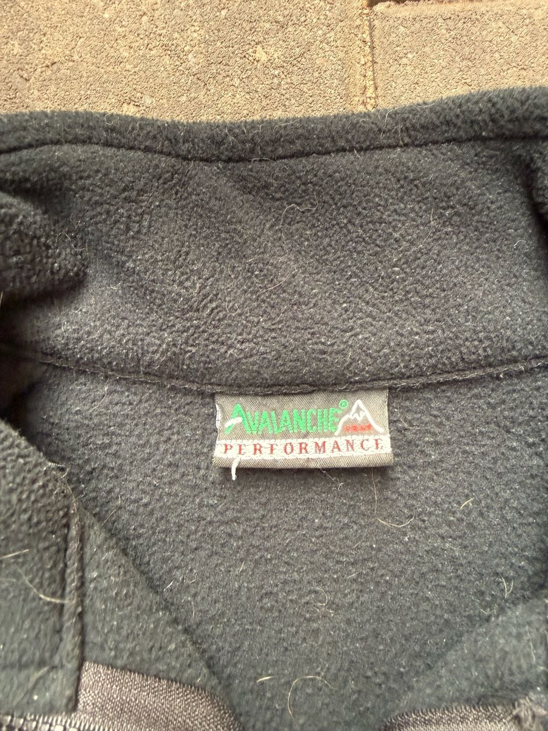 Vintage Avalanche Performance Black Full-Zip Fleece Jacket 3