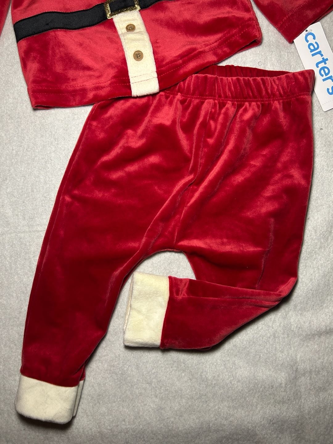 Carter's Baby 2-Piece Santa Holiday Long-Sleeve Top & Pant Set 3