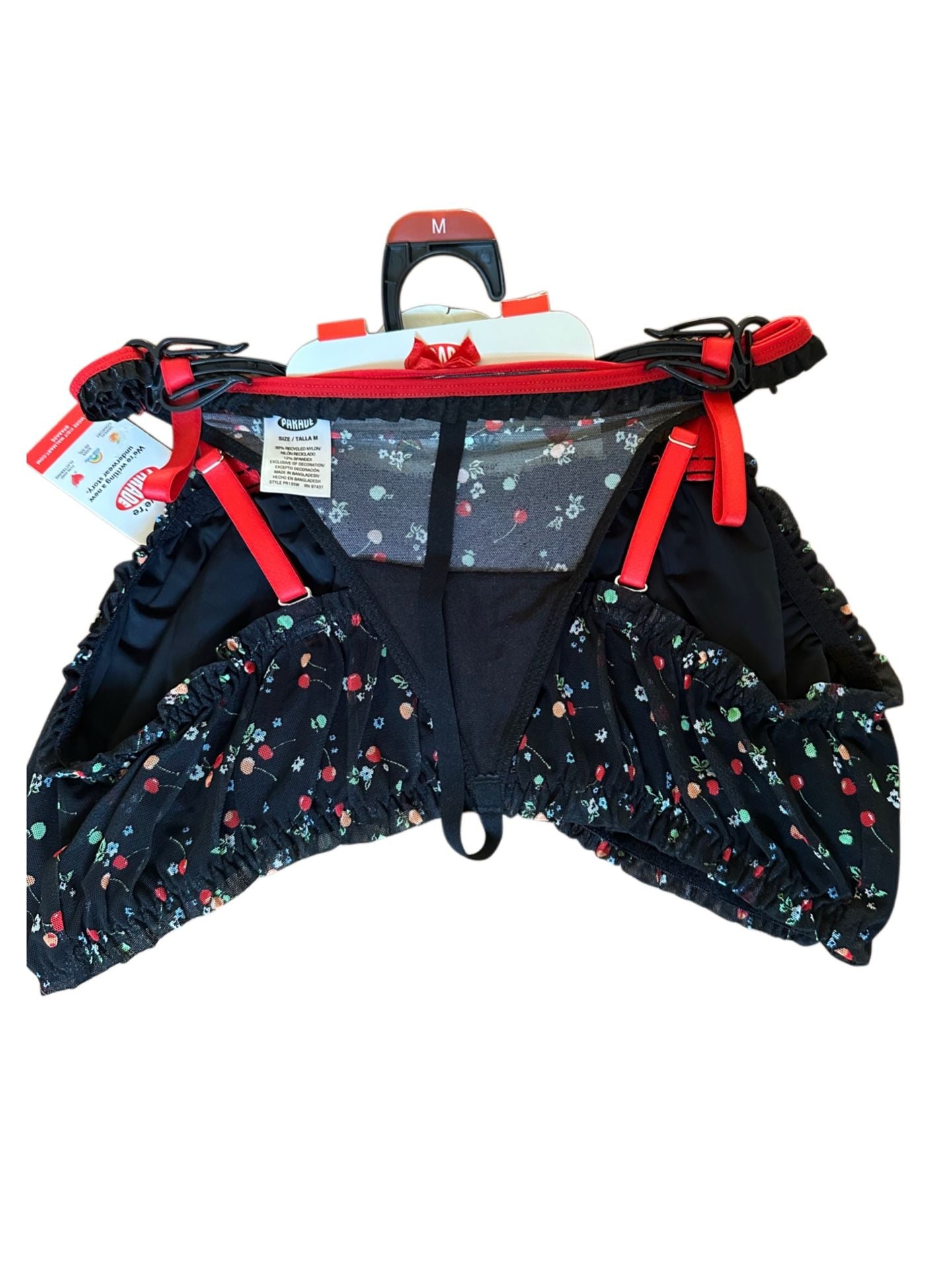 Parade Micro Mesh Cherries Print Thong Panty 2