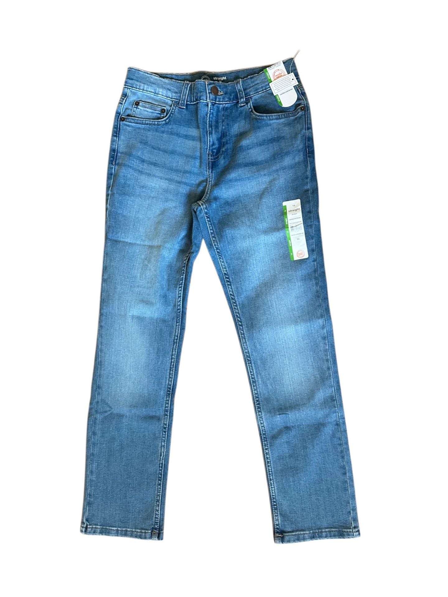Wonder Nation Boys Straight Denim Jean Vintage Wash Size 14 2