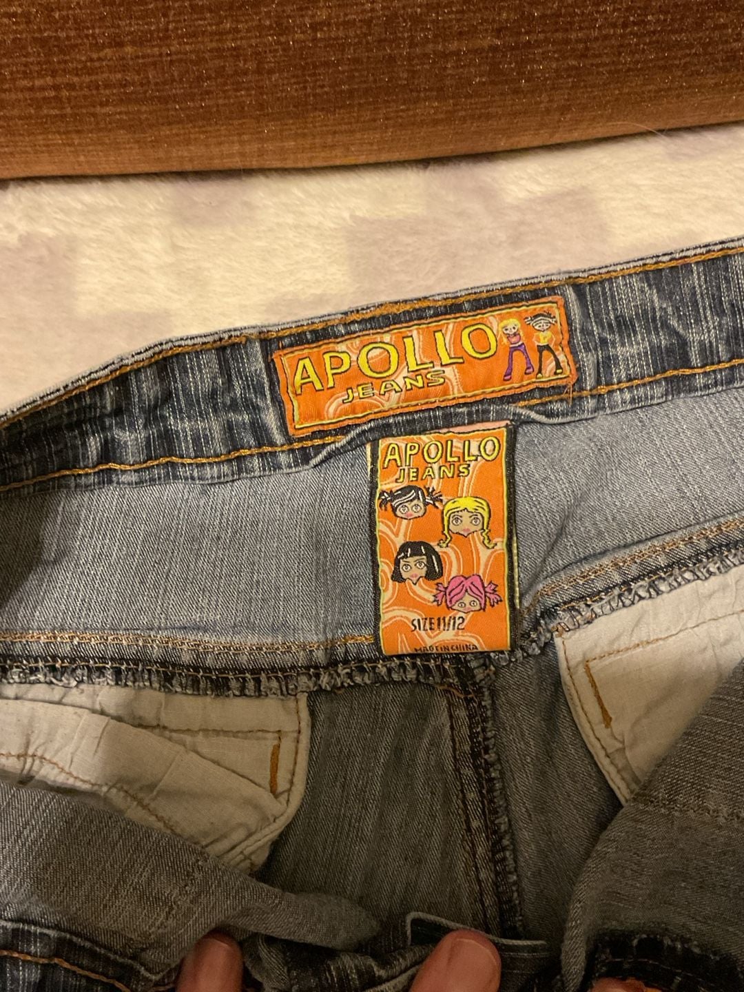 Apollo Jeans Vintage Y2K Low Rise Flare Denim Pants Size 11/12 4
