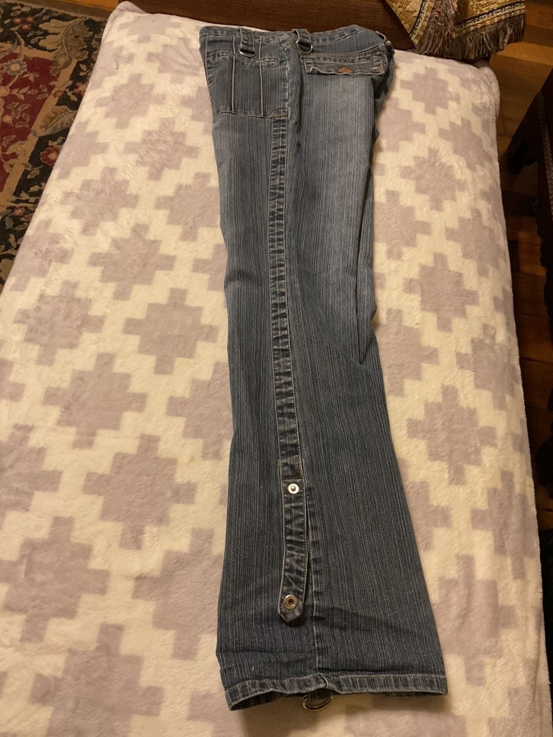 Apollo Jeans Vintage Y2K Low Rise Flare Denim Pants Size 11/12 8