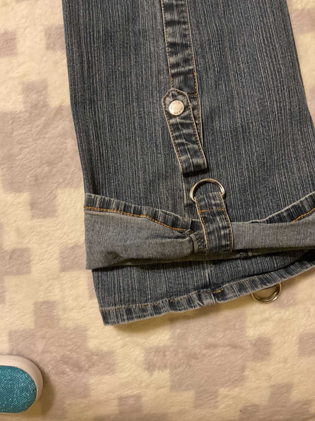Apollo Jeans Vintage Y2K Low Rise Flare Denim Pants Size 11/12 9