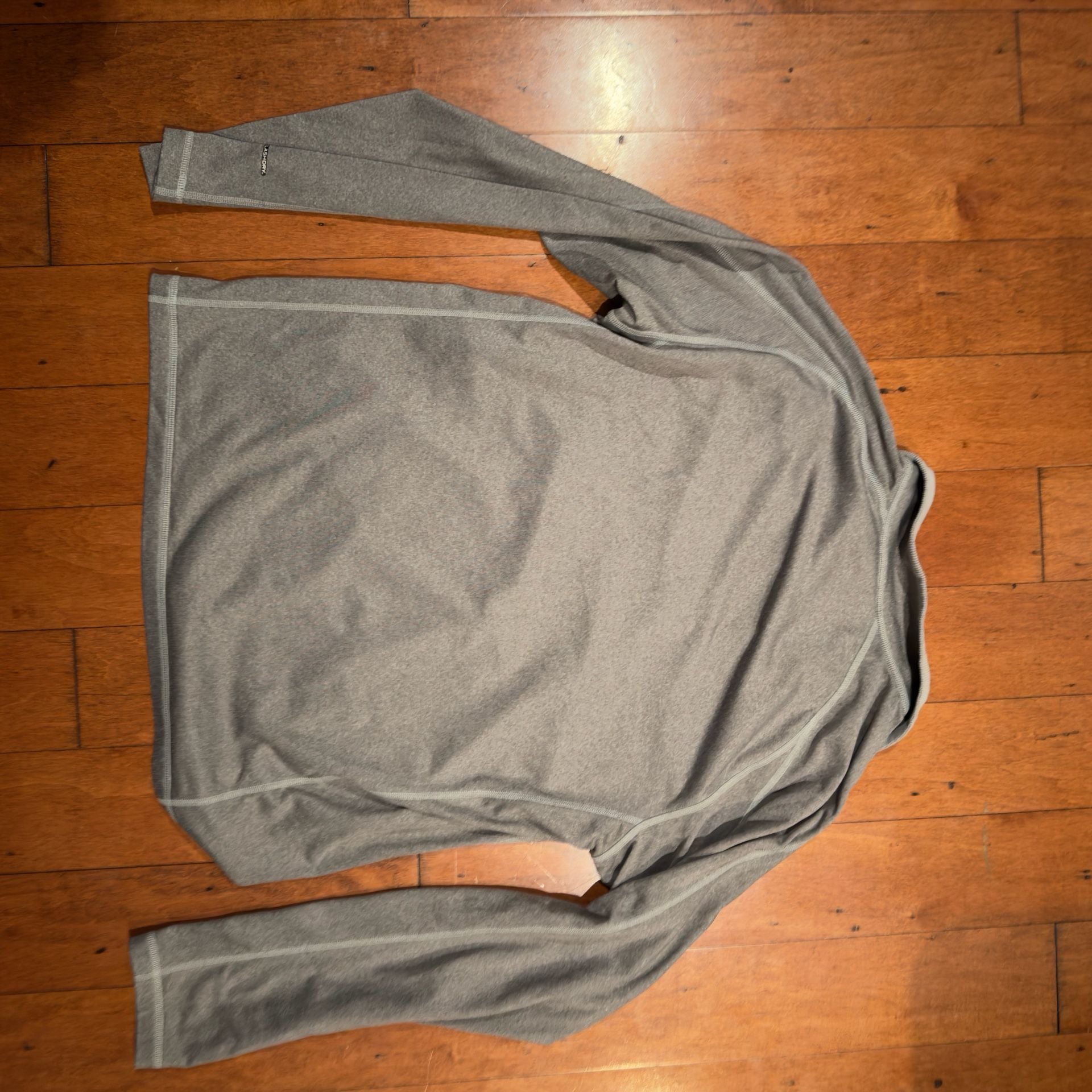 The North Face Men's Gray FlashDry Quarter Zip Long Sleeve Pullover Jacket Large 7