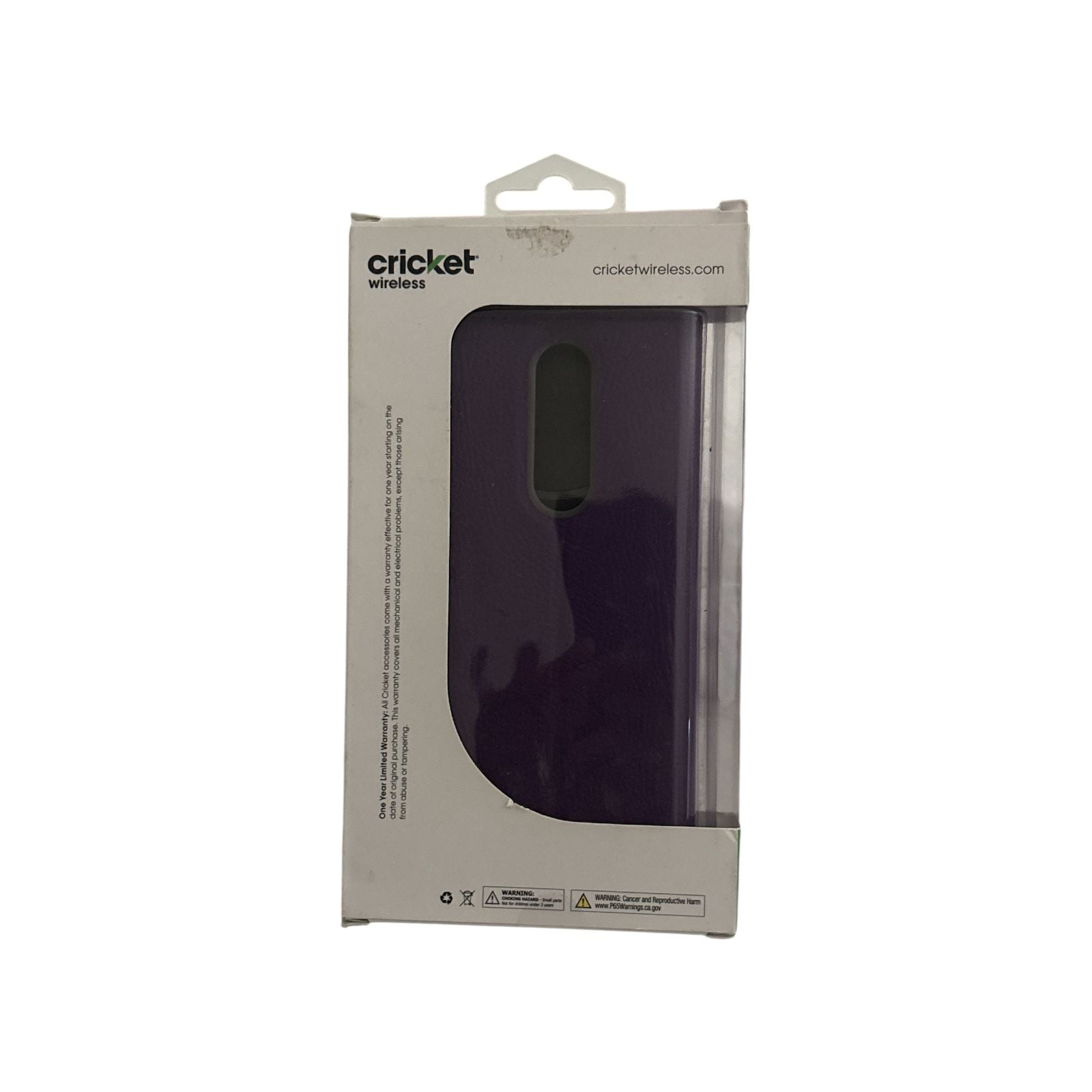 Cricket Wireless Alcatel ONYX Folio Wallet Phone Case Purple NIB 2