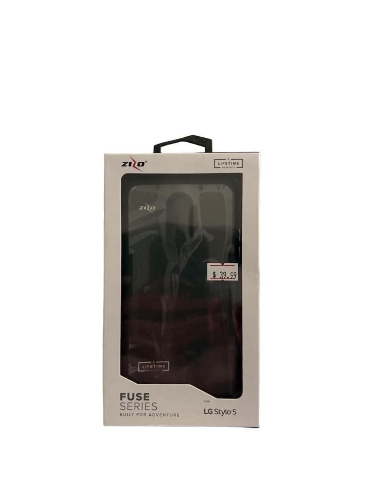 ZIZO Fuse Series Phone Case for LG Stylo 5 Black & Clear 1